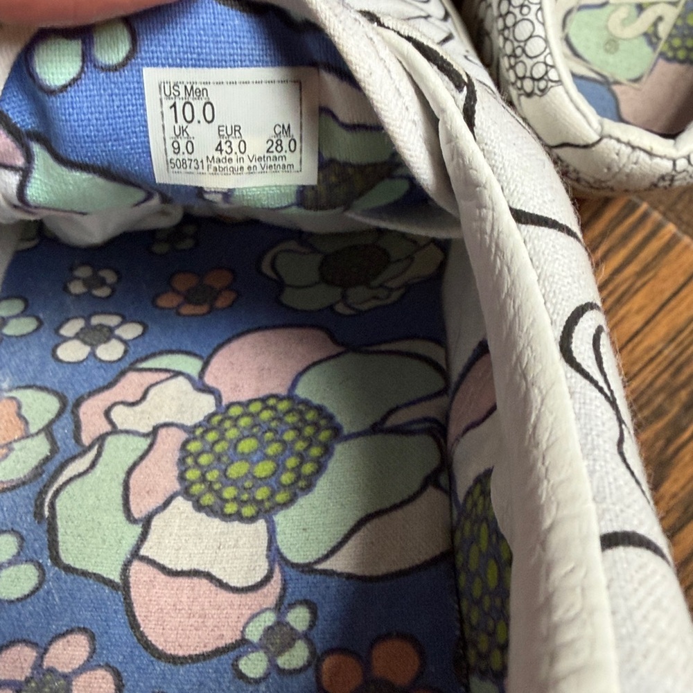 Vans Era U-Color Floral Shoes -Size 10 - Picture 5 of 6